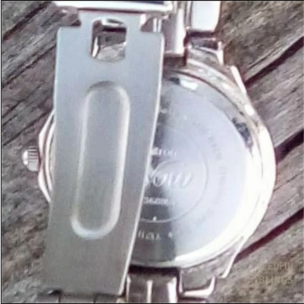Permitron Purple Crystal Stainless Steel Y2K Quartz Watch 🦩